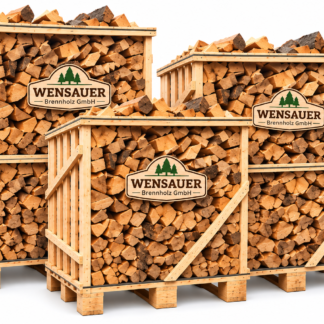Brennholz – Gemischte Harthölzer (40 cm) – 3 Paletten (9,9 Ster) – PEFC-zertifiziert