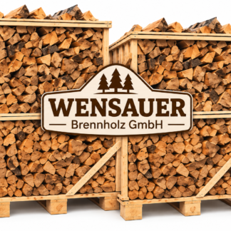 Brennholz – Gemischte Harthölzer (40 cm) – 4 Paletten (13,2 Ster) – PEFC-zertifiziert