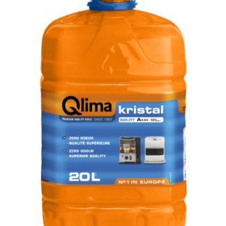 Qlima Kristal 1x20 L Brennstoff – Hochwertiges Isoparaffin – Geruchlos – Flammpunkt über 70°C – A+++ Qualität